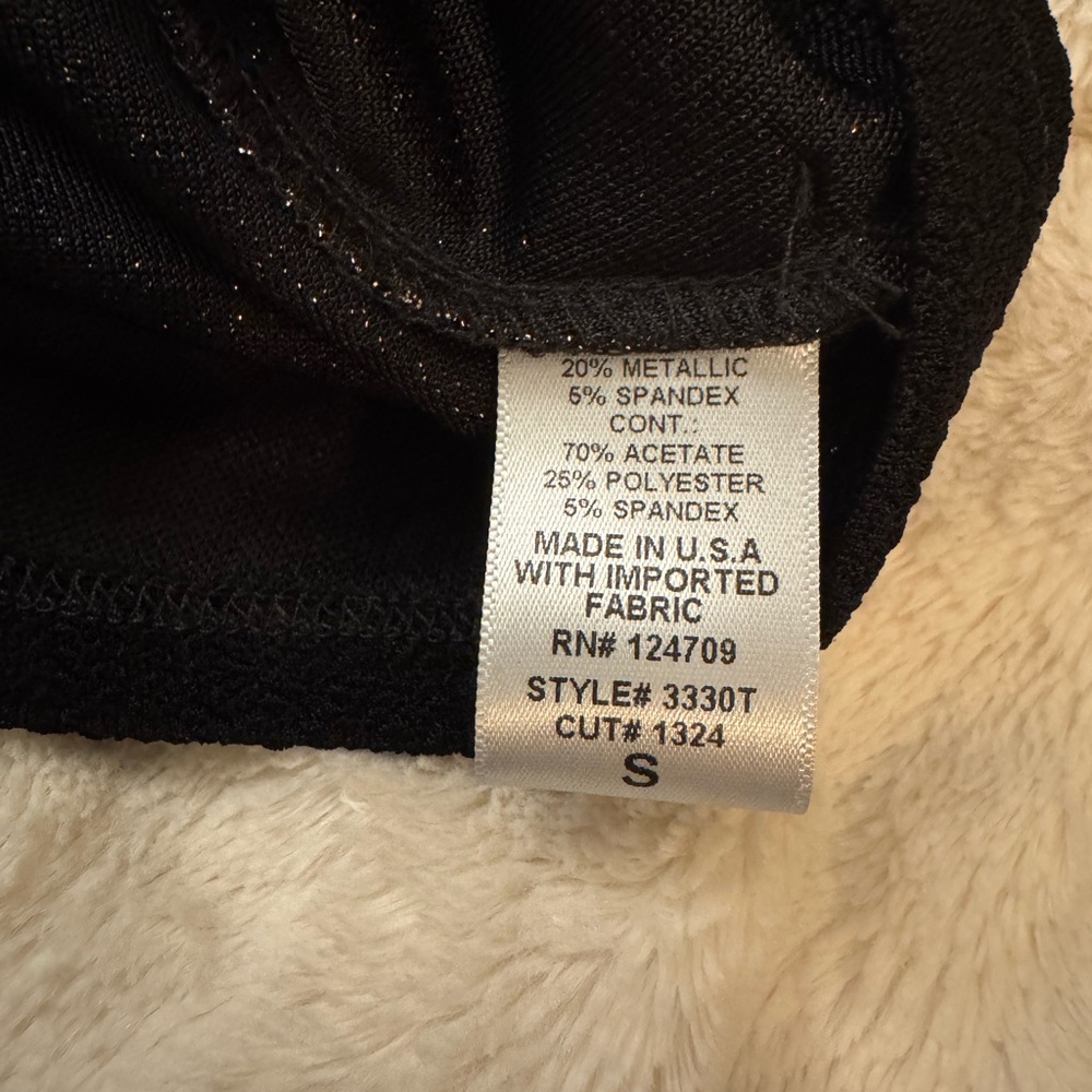 Haute Couture Paris Metallic Colorblock Pullover Stretch Knit Small - Picture 4 of 4